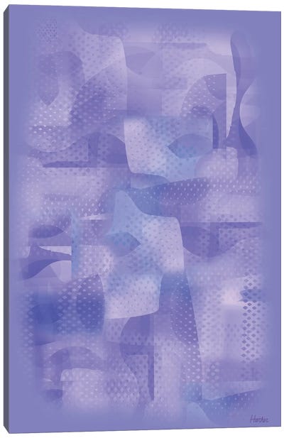 Almost Blue Canvas Art Print - Purple Abstract Art