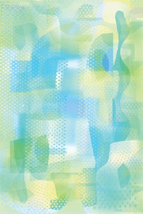 Turquoise Ether by Charles Harker wall art