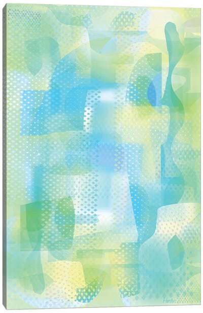 Turquoise Ether Canvas Art Print - Charles Harker