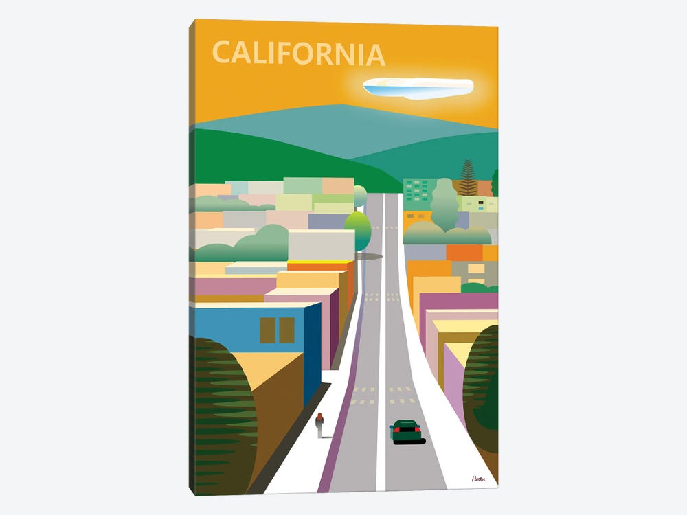 California Poster by Charles Harker 1-piece Art Print