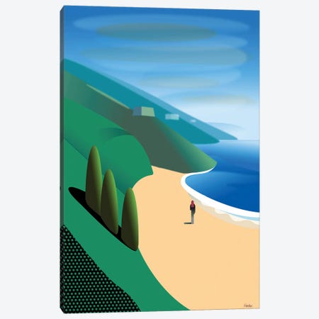 San Gregorio Beach Canvas Print #HRK227} by Charles Harker Canvas Artwork