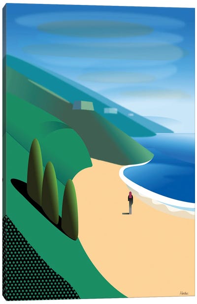 San Gregorio Beach Canvas Art Print - Charles Harker
