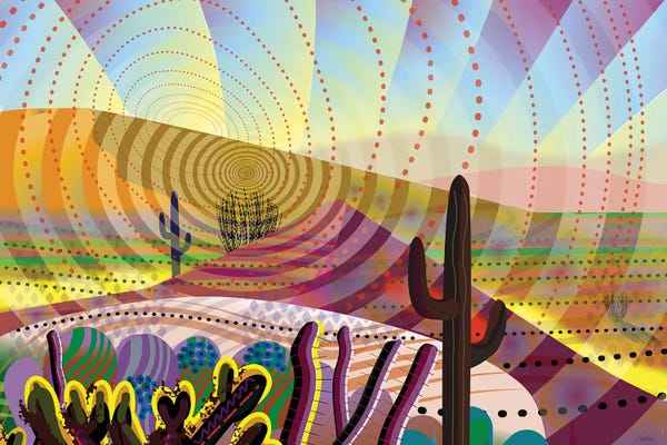Mesmerizing Digital Artists: Desert Eye by Charles Harker