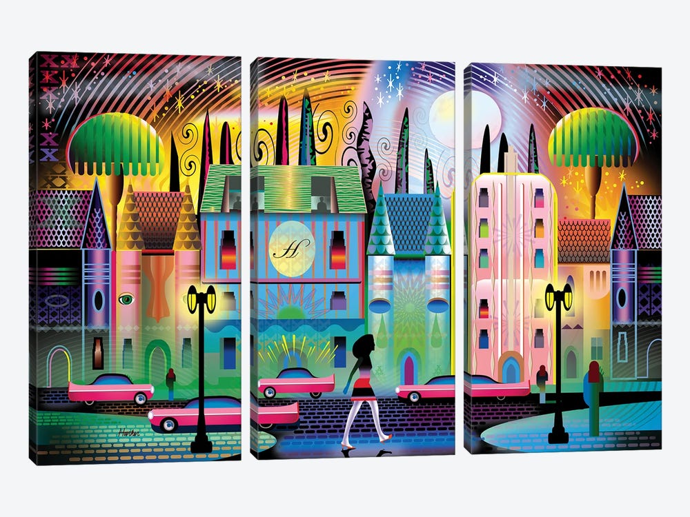 Hollywoodland by Charles Harker 3-piece Canvas Artwork