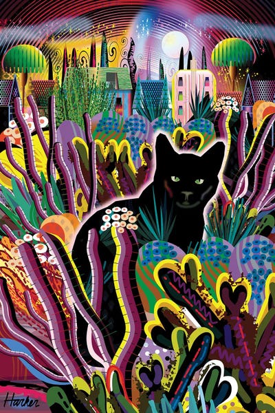 Le Chat Noir by Charles Harker multi panel art