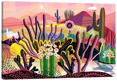 Desert Trip Canvas Art Print - Cactus Art