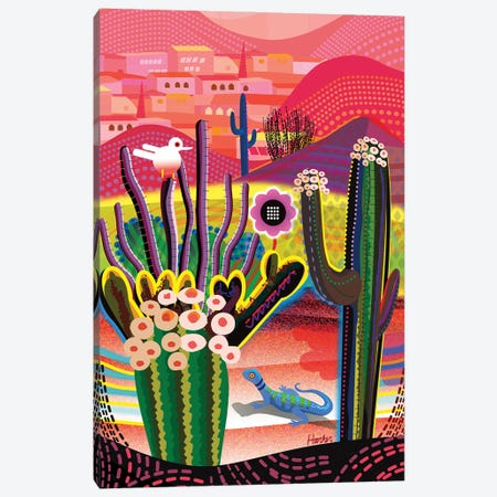 Desert Flowers Canvas Print #HRK254} by Charles Harker Art Print