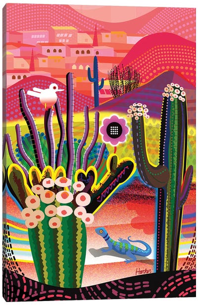 Desert Flowers Canvas Art Print - Charles Harker