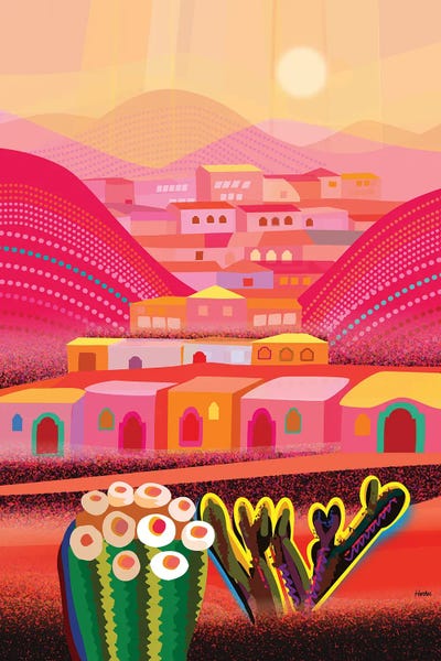 Cacti: Desert Village by Charles Harker