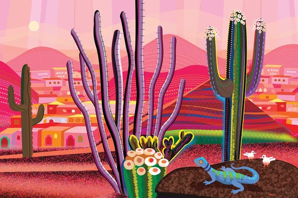 Succulents: Mojave Vista by Charles Harker