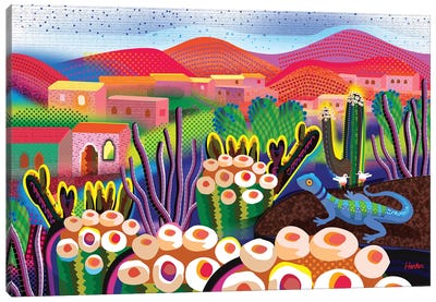 San Agustin Etla Canvas Art Print - Cactus Art