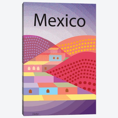 Mexico Poster Canvas Print #HRK270} by Charles Harker Canvas Artwork