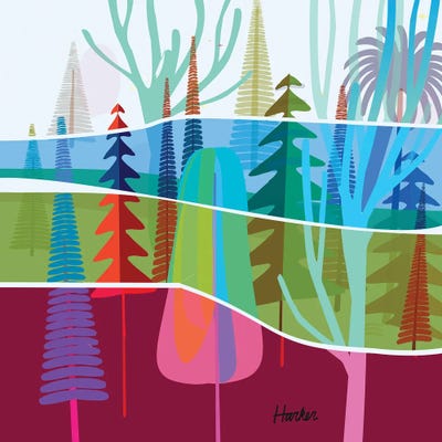 Torrey Pines by Charles Harker multi panel art