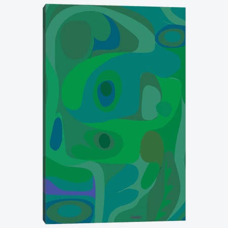 Green Relax Canvas Print #HRK285} by Charles Harker Canvas Artwork