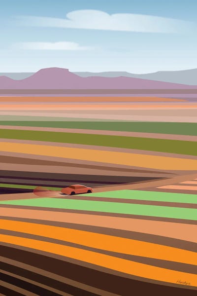 Yuma Road by Charles Harker multi panel art