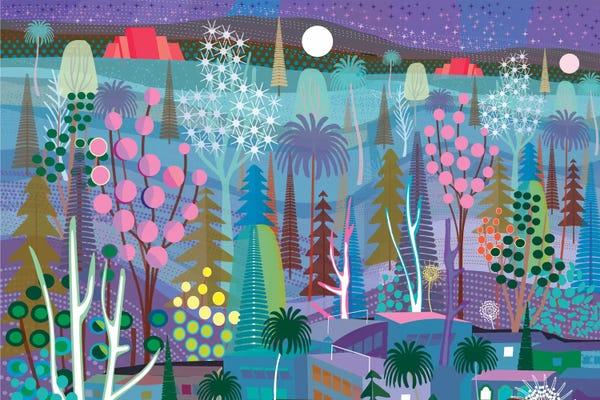 Latin Décor: Moon Over Tijuana by Charles Harker