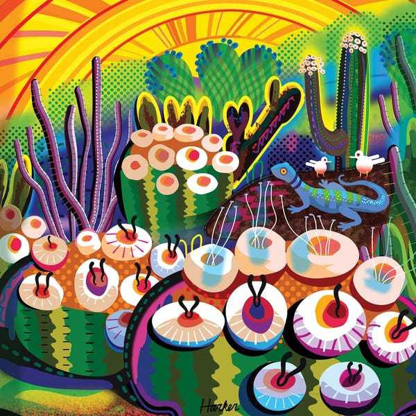 Lizards: Fairy Garden by Charles Harker