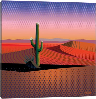 Saguaro Spiritual Canvas Art Print - Charles Harker