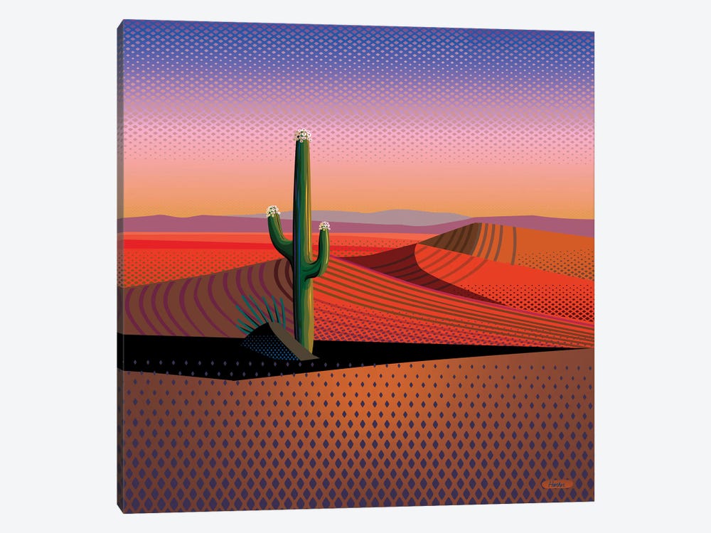 Saguaro Spiritual by Charles Harker 1-piece Canvas Art Print