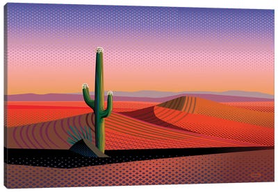 Saguaro Spiritual II Canvas Art Print - Charles Harker
