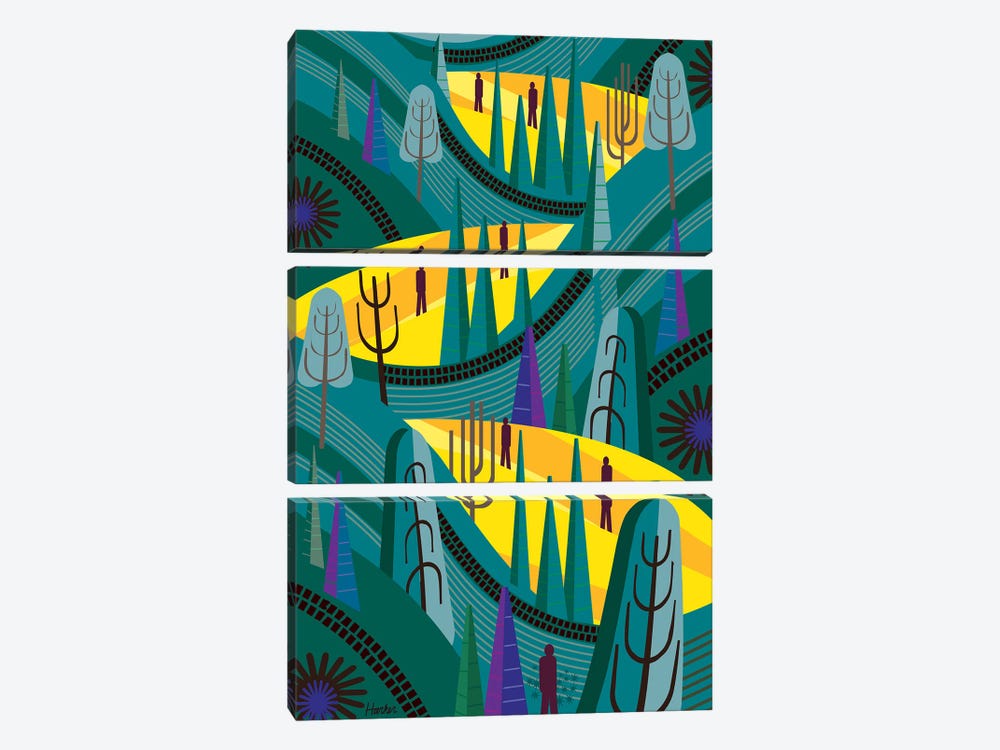 Oaxaca Pines by Charles Harker 3-piece Canvas Artwork