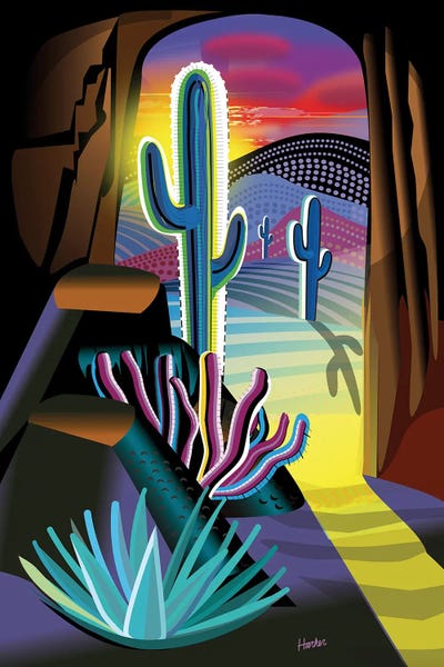 Cacti: Desert Cave by Charles Harker