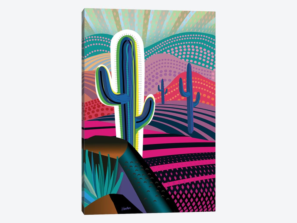 Saguaro Bright by Charles Harker 1-piece Art Print