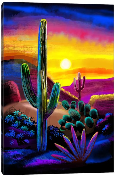 Saguaro National Park Canvas Art Print - Charles Harker