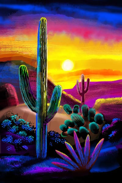 Fine Art Print: Saguaro National Park by Charles Harker