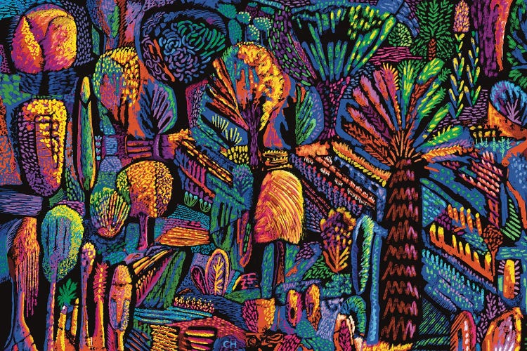 Jungle Moon Forest by Charles Harker wall art