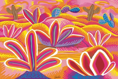 Jumping Cactus by Charles Harker canvas print