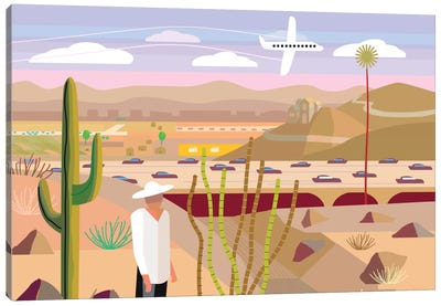 Scottsdale Canvas Art Print - Cactus Art