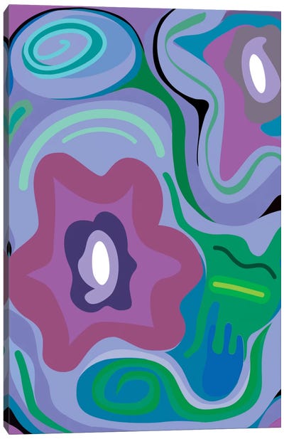 Spin Canvas Art Print - Pantone Ultra Violet 2018