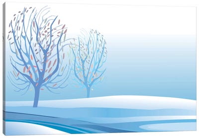 Winter Landscape Canvas Art Print - Winter Wonderland