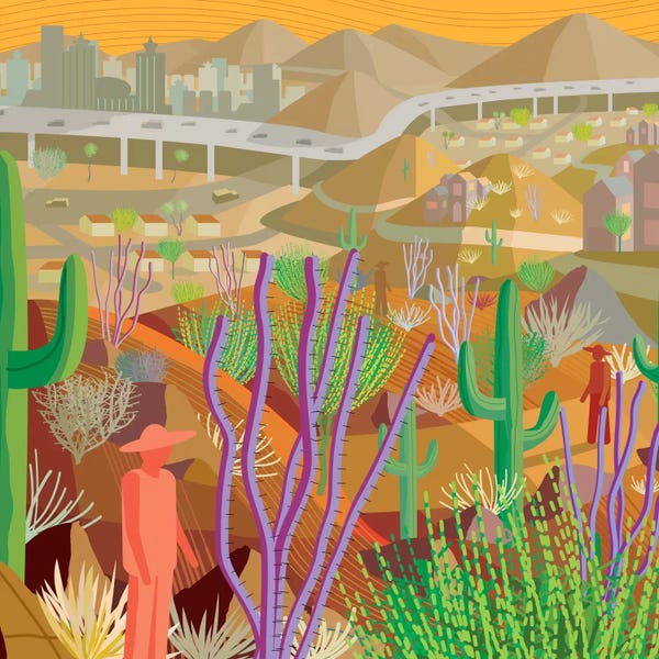 Cacti: Desert City Phoenix by Charles Harker