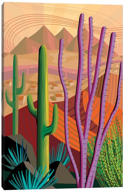 Tucson Canvas Art Print - Charles Harker
