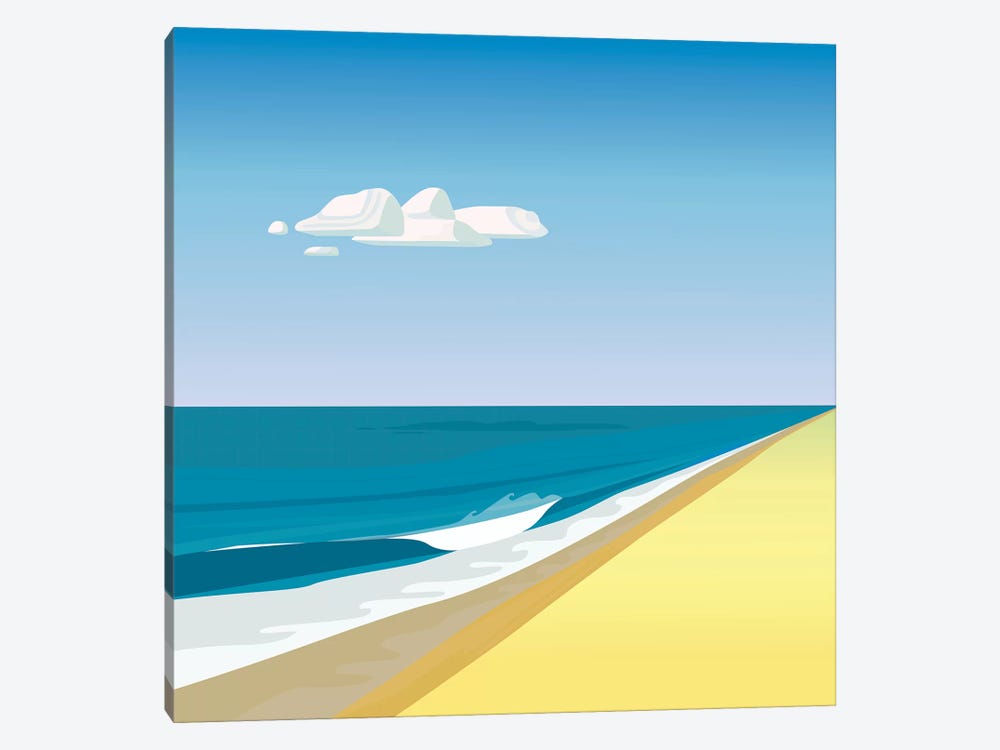 Rothko Beach by Charles Harker 1-piece Canvas Print