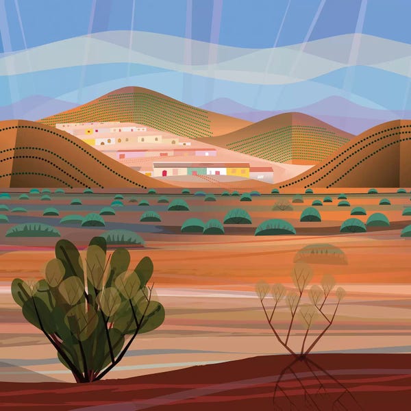 Succulents: Copper Town, Square by Charles Harker
