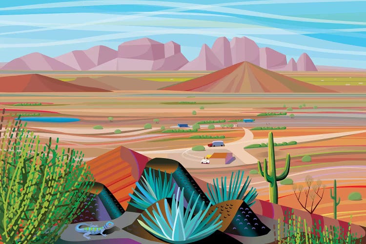 West Of Phoenix by Charles Harker wall art