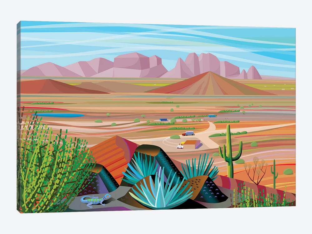 West Of Phoenix by Charles Harker 1-piece Art Print