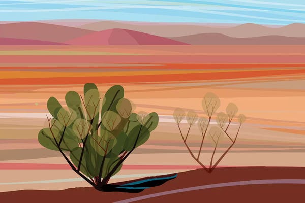 Mesmerizing Digital Artists: Mojave Desert, Horizontal by Charles Harker