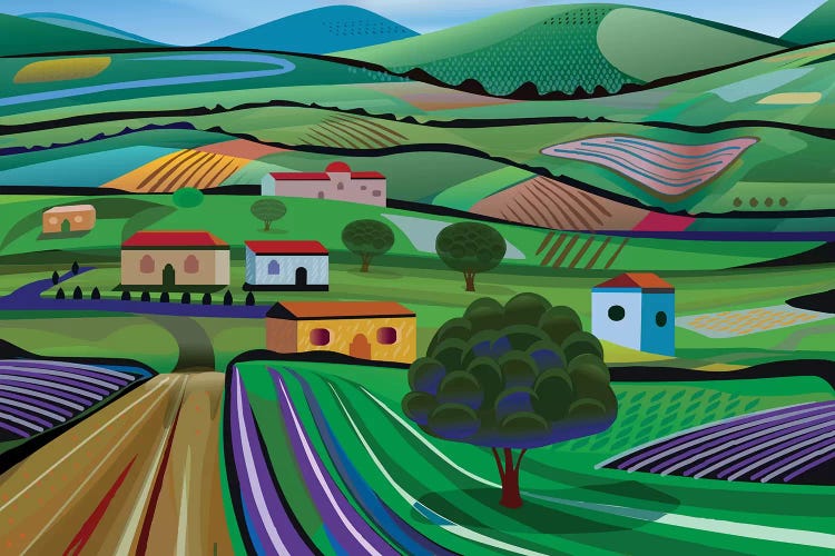 Santa Barbara Farms by Charles Harker wall art