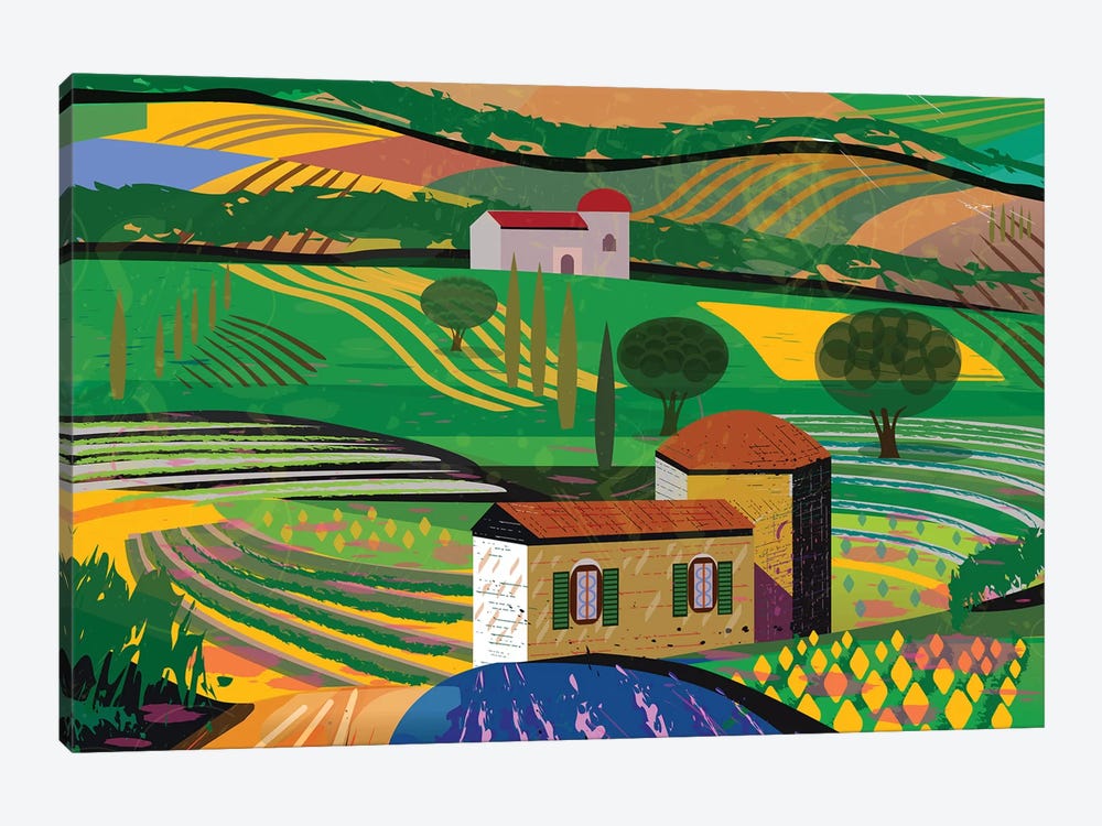 Summer Fields by Charles Harker 1-piece Art Print