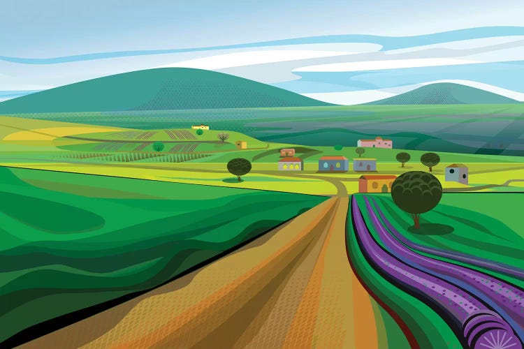 Walla Walla Farms by Charles Harker wall art
