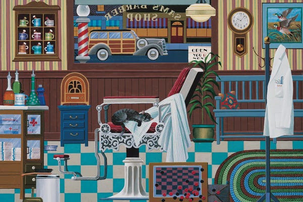 Heronim: Sam's Barber Shop by Heronim