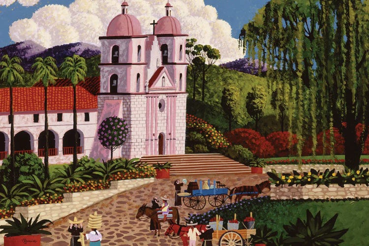 Santa Barbara Mission by Heronim wall art