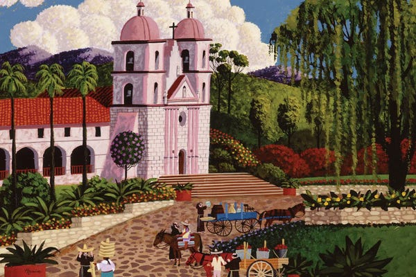 Santa Barbara: Santa Barbara Mission by Heronim