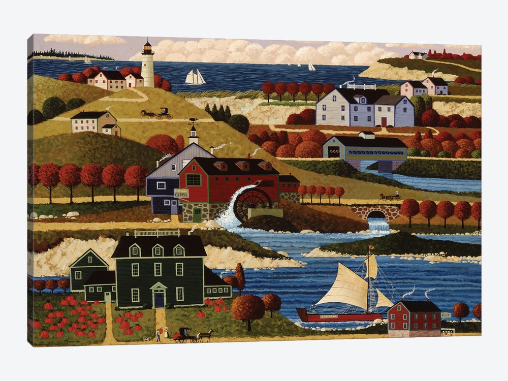 Seaport Village by Heronim 1-piece Canvas Art Print