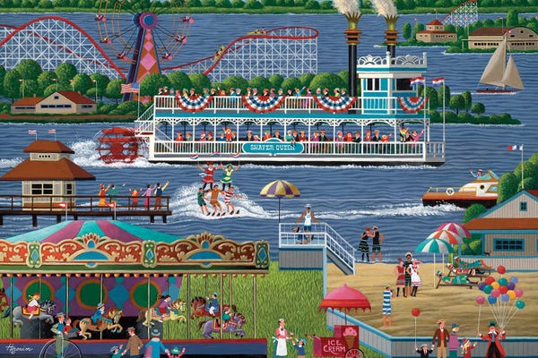 Ferris Wheels: Shafer Lake by Heronim