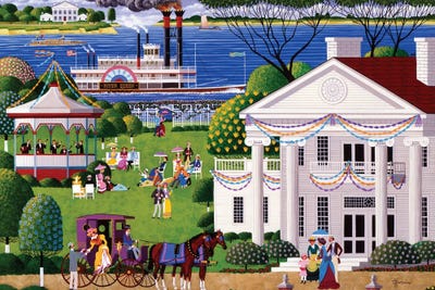 Southern Hospitality by Heronim framed canvas print